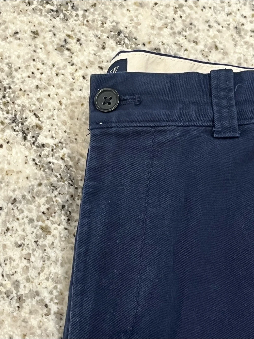 J.CREW Men’s Preppy Blue 34” Chino Shorts Cotton 9” Inseam Flat Front Zip